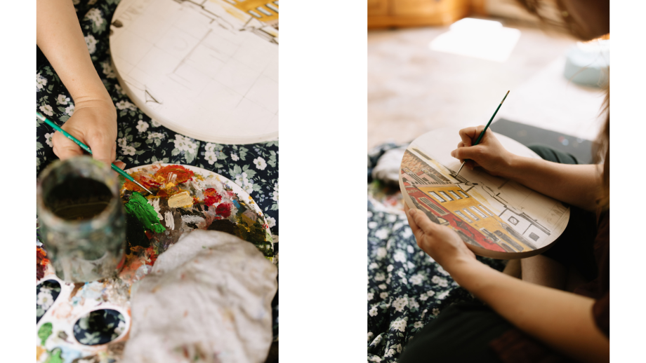 Camille est une artiste peintre passionnée